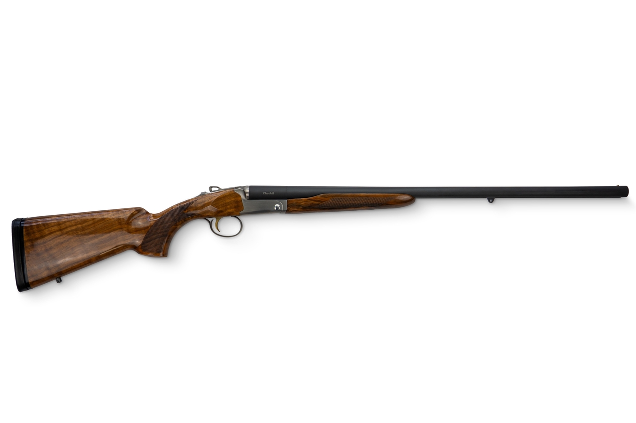 AKKAR Doppelflinte Churchill 520 Hunting, 26" (Silber / Nussbaum / rechts)