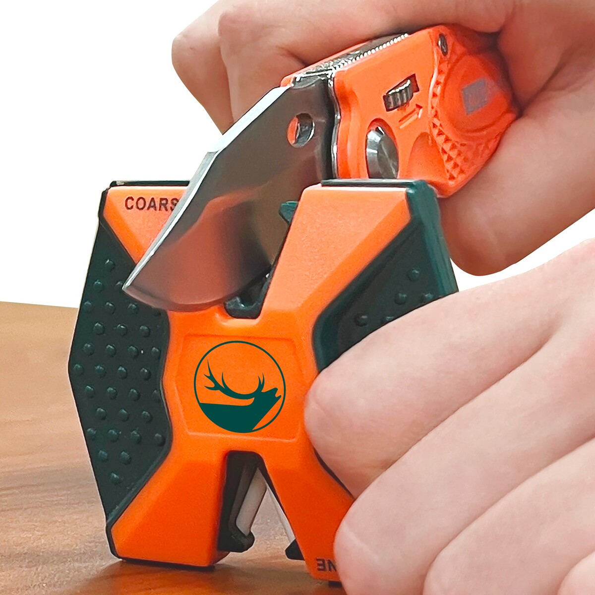 Messerschärfer SharpNEasy 2 Step + Sportmesser – Frankonia Edition