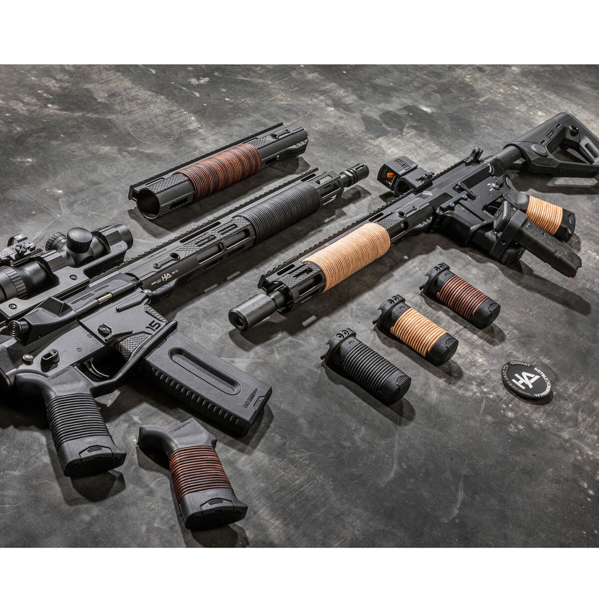 Pistolengriff AR15 Leather Grip – Schwarz