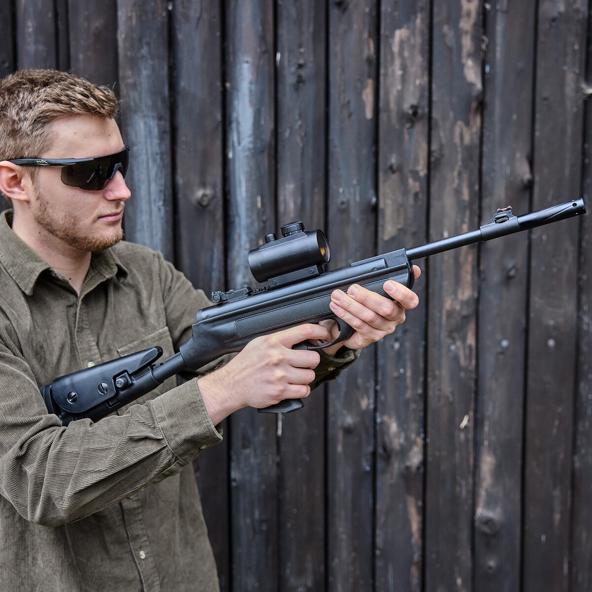 Luftpistole 25 Super Charger Tactical – 6,3 Joule, Komplettset