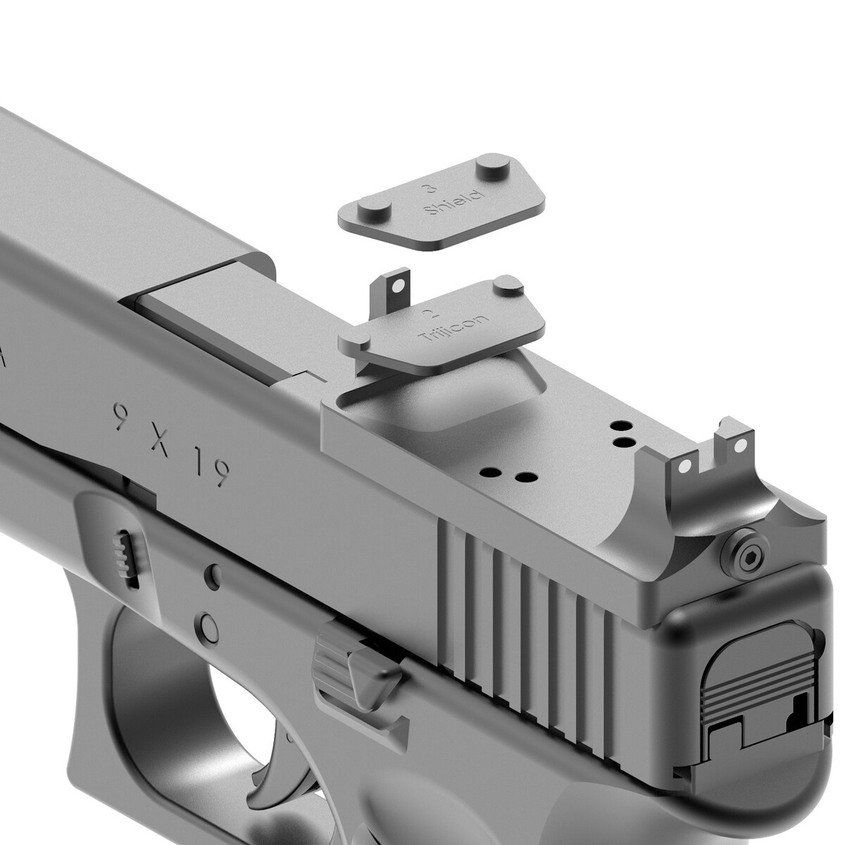 Reflexvisier Montagesystem MAKnetic CSM für Pistolen – CZ Shadow 2