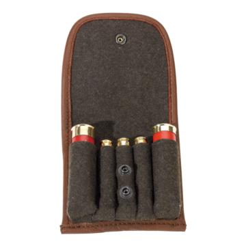 AKAH Patronenetui Elchleder mit Loden