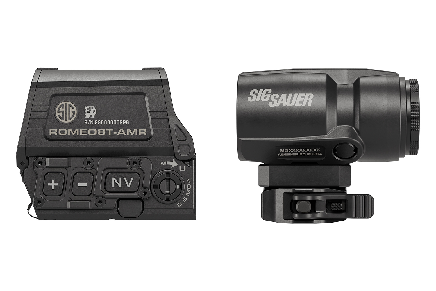 SIG SAUER ROMEO8T-AMR Set Red Dot + JULIET3T-AMR Magnifier