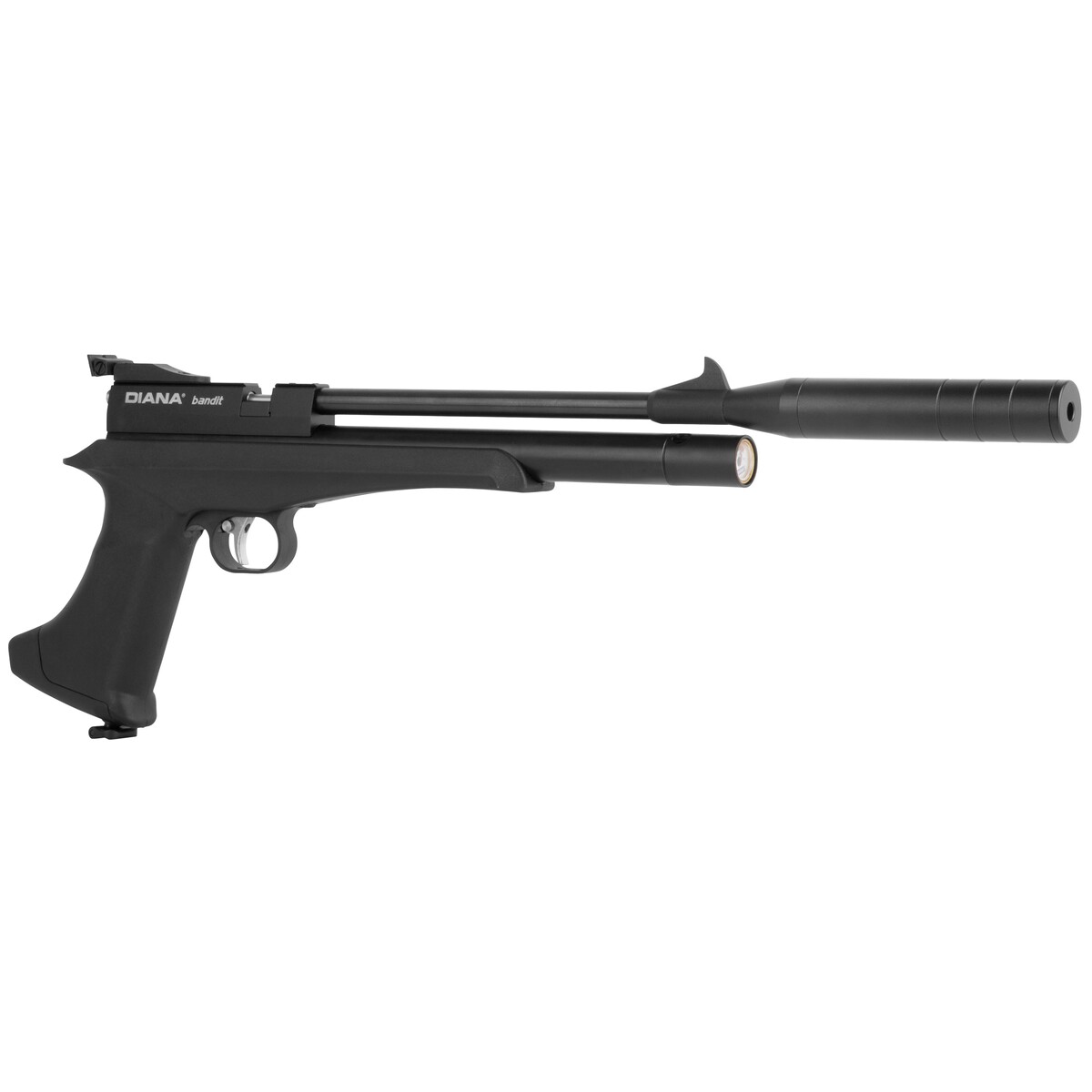 Luftpistole Bandit Black Pressluft – Kaliber 4,5 mm – Magazinkapazität 9 Schuss, Energie max. 130 m/s