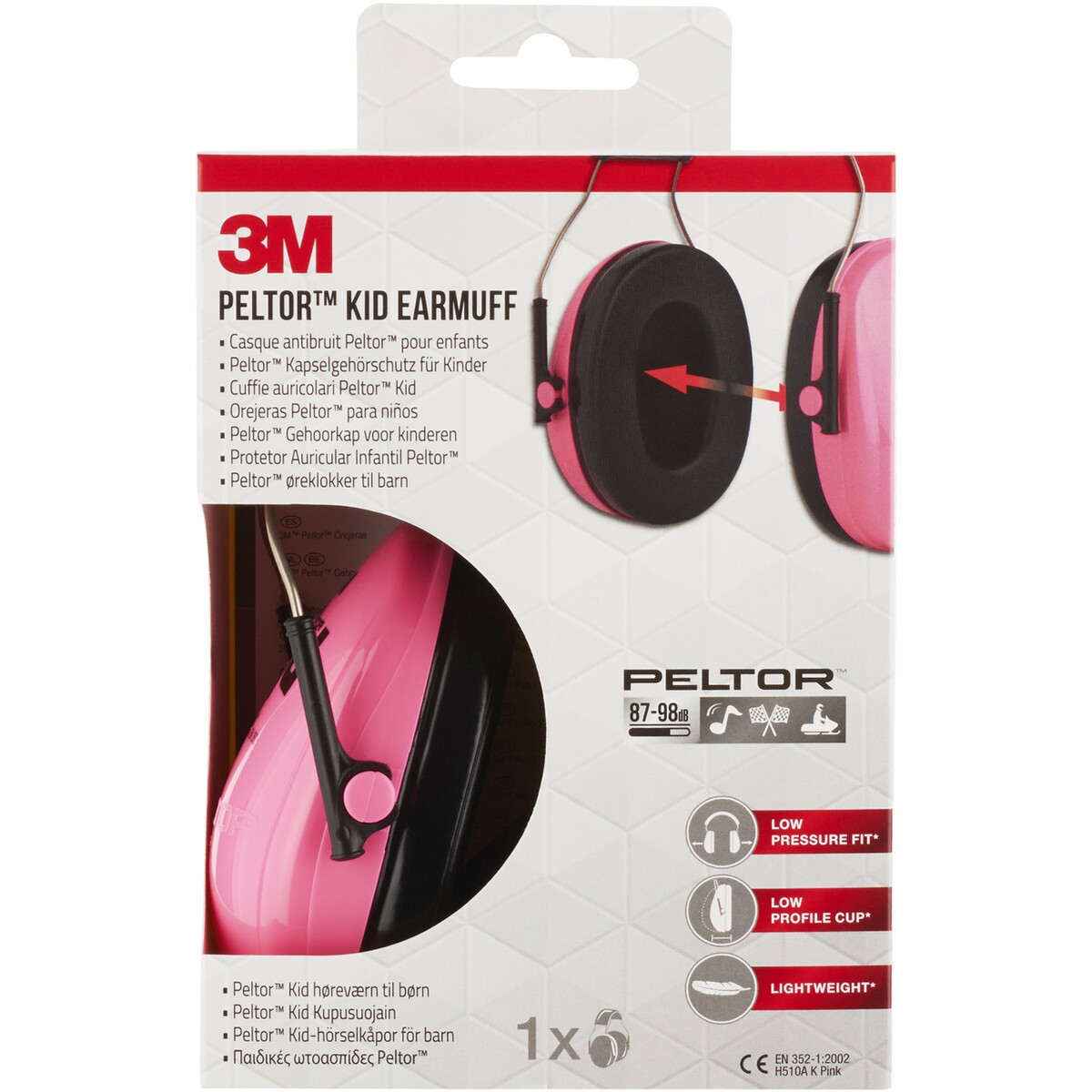 Gehörschutz KID H510AK – Neonpink