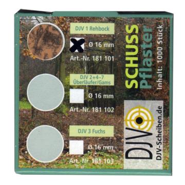 DJV Schusspflaster braun