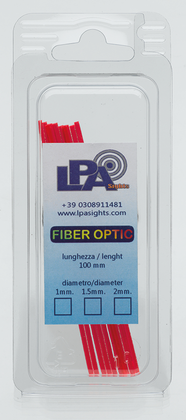 "Fiber Optic"-Stäbe, Set á 10 Stck. (rot, Ø = 1,5 mm)