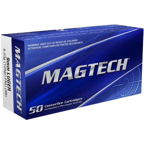 Magtech 9 mm Luger VM 8,0 g/124 gr – 1.000 Schuss (20 x 50)