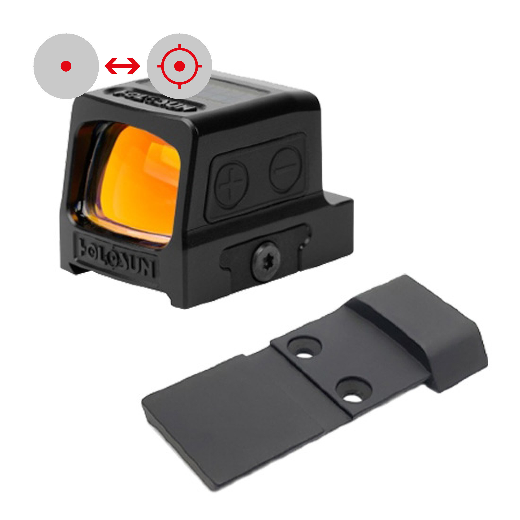 Holosun HE509T-RD geschlossenes Reflexvisier Rotpunkt Visier (HE509T-RD-CZ-S2-SET)