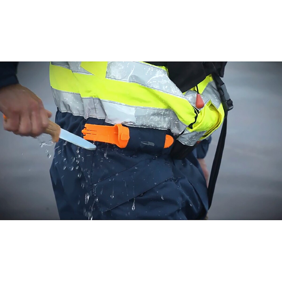 Messer Floating Knife SRT His-Vis Orange