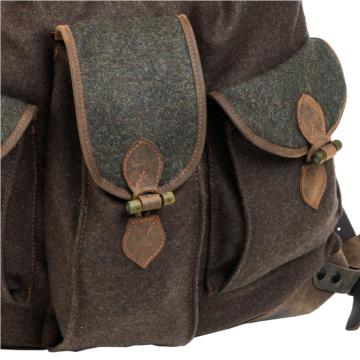 AKAH Loden-Rucksack braun/grün