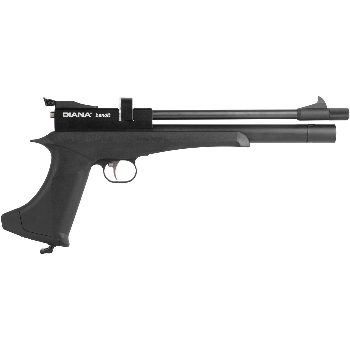 Luftpistole Bandit Black Pressluft – Kaliber 4,5 mm – Magazinkapazität 9 Schuss, Energie max. 130 m/s