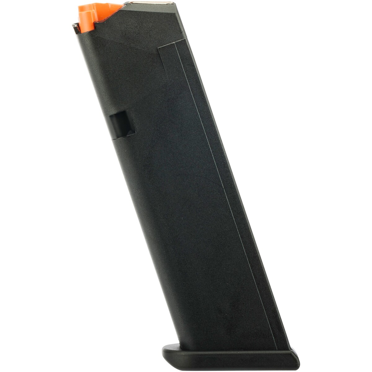Magazin Glock 22, 24 und 35 – Magazinkapazität: 15 Patronen – Zubringer: Orange, erweiterter Boden