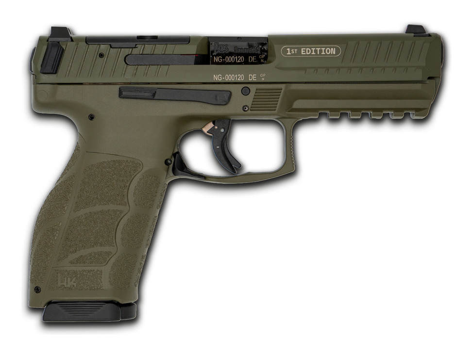 HK-Pistole SFP9F OR A1, SPECIAL EDITION - Nato-grün (9mm, 2x 17-Schuss-Mag.)