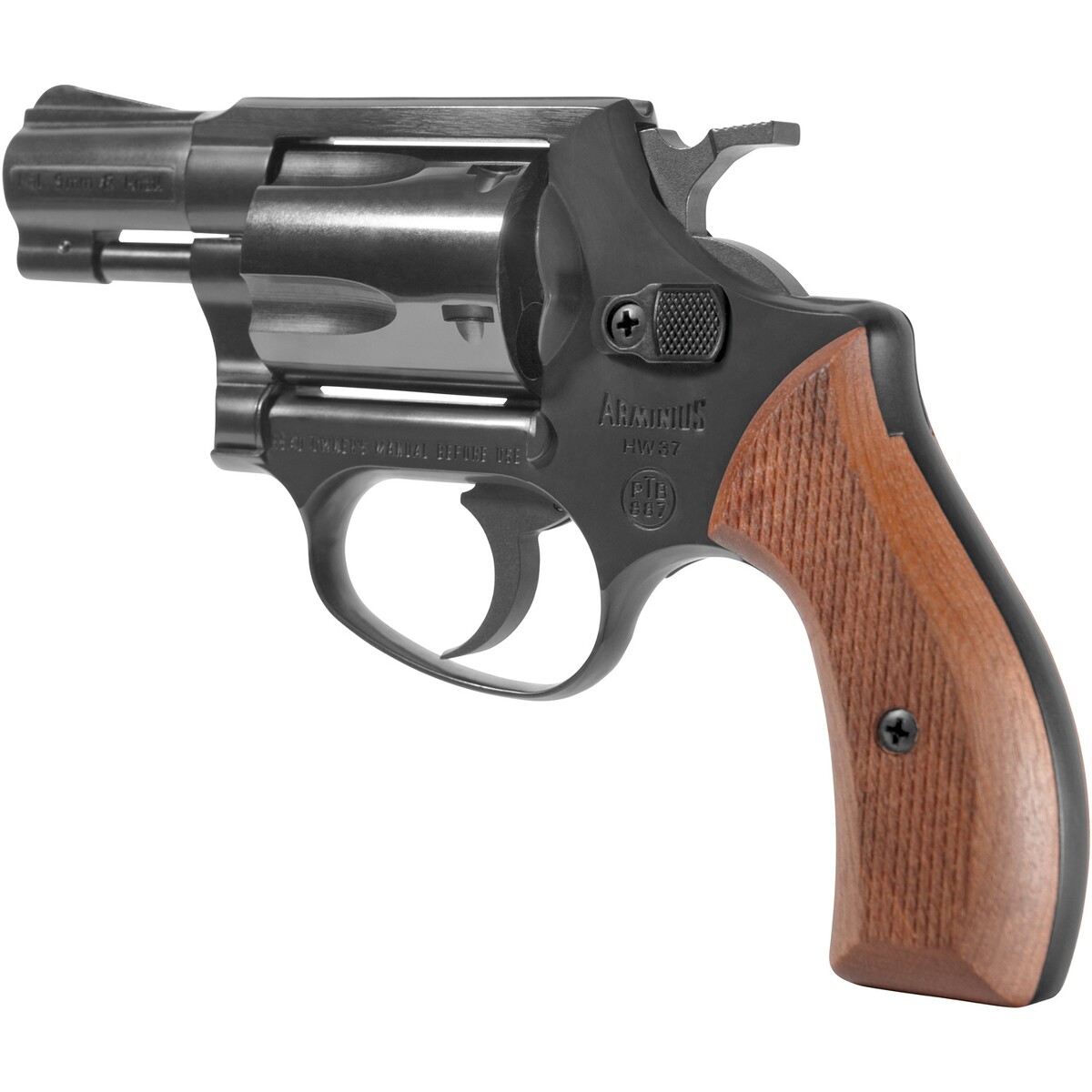 Schreckschuss Revolver Arminius HW 37 – Holzgriffschalen