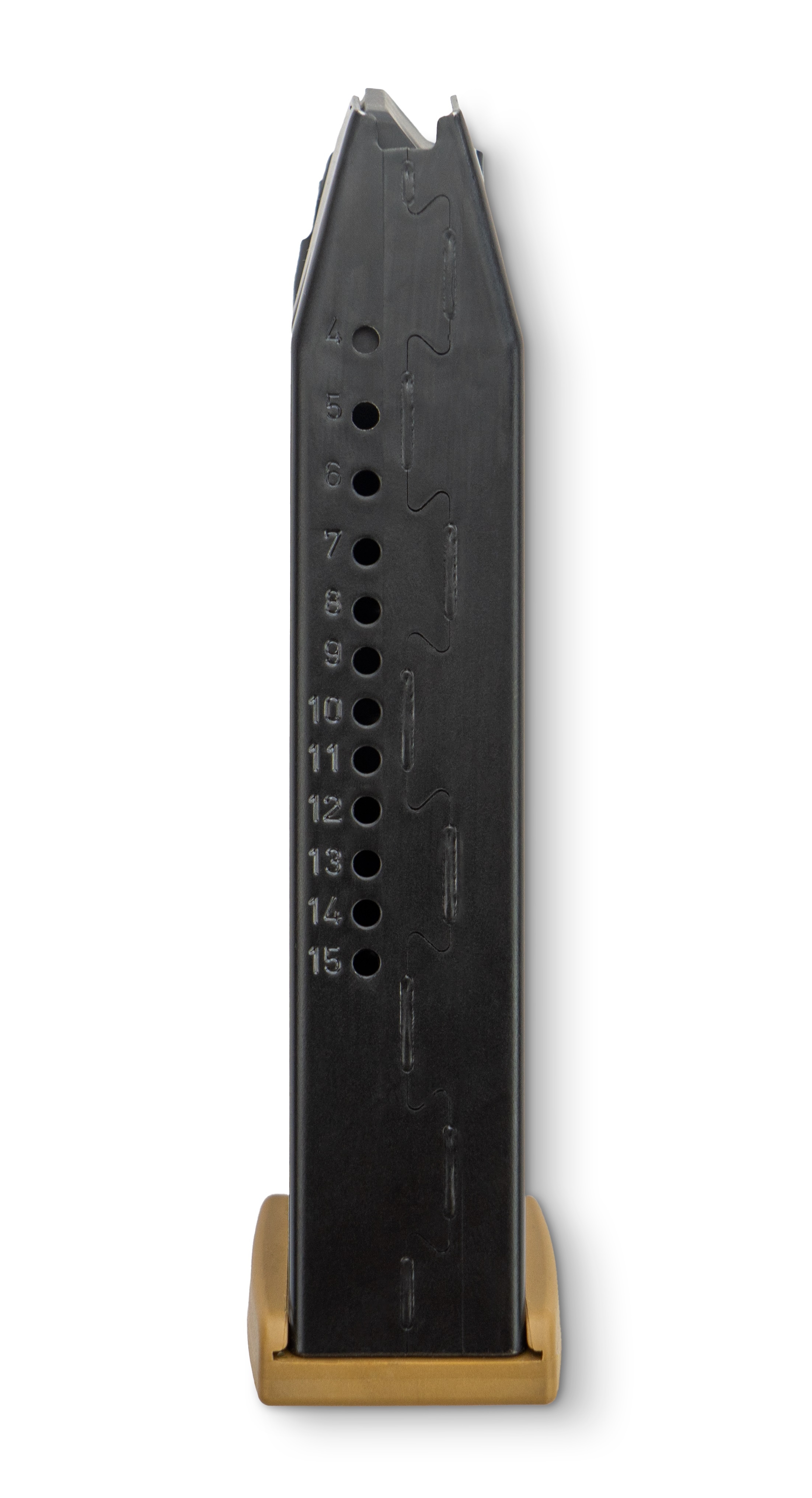 15-Schuss Magazin f. P30, P30L, SFP9 (9x19, grün-brauner Hartgummib.)