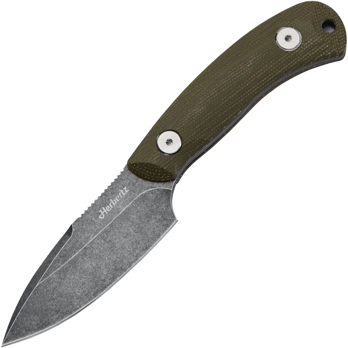Gürtelmesser D2 grün Micarta