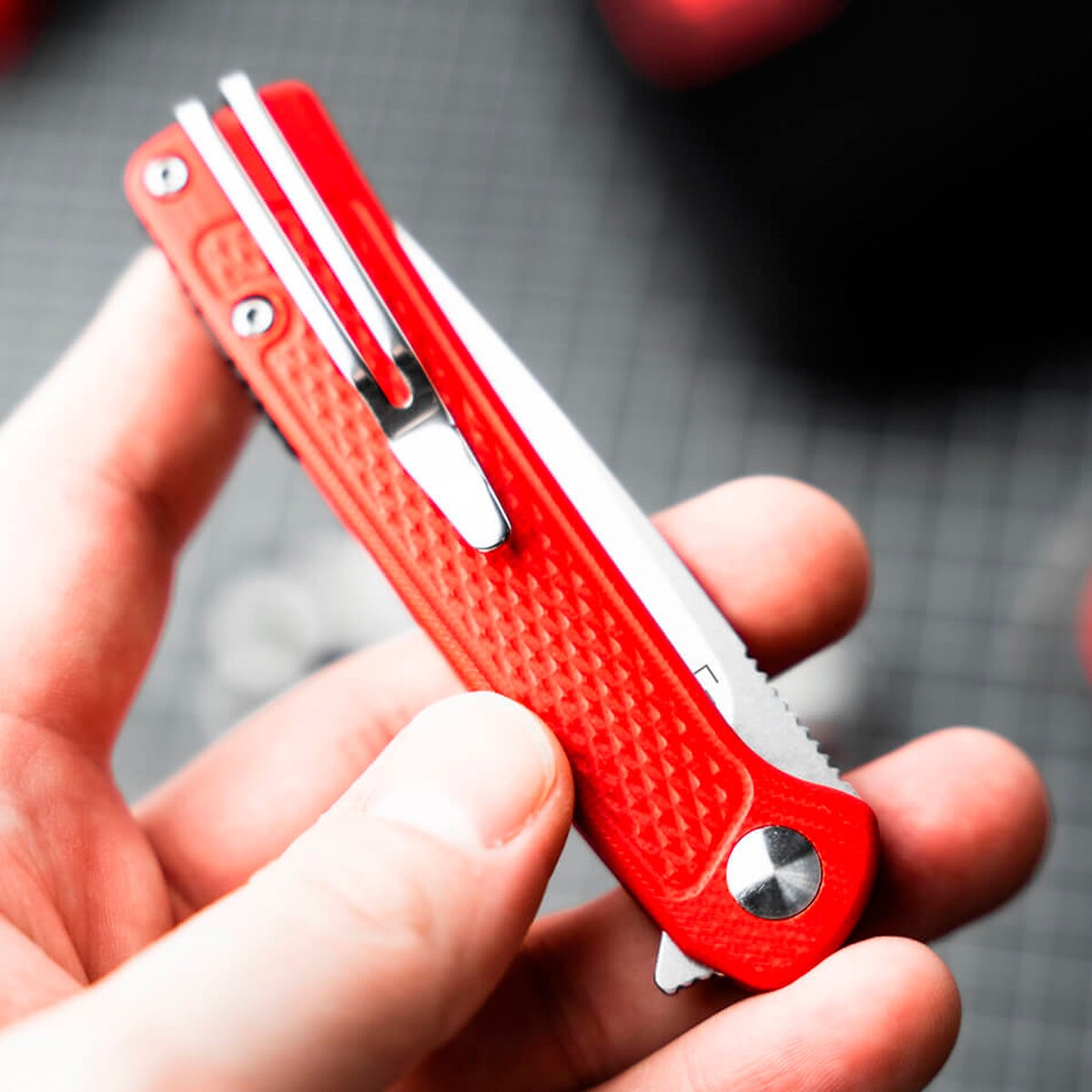 Klappmesser Fire Ant Red