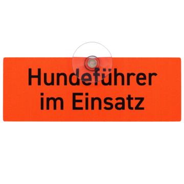 Schild mit Saugnapf