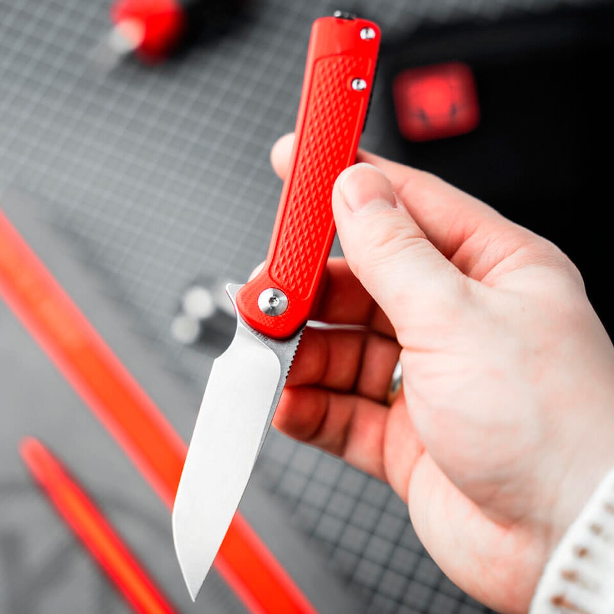 Klappmesser Fire Ant Red