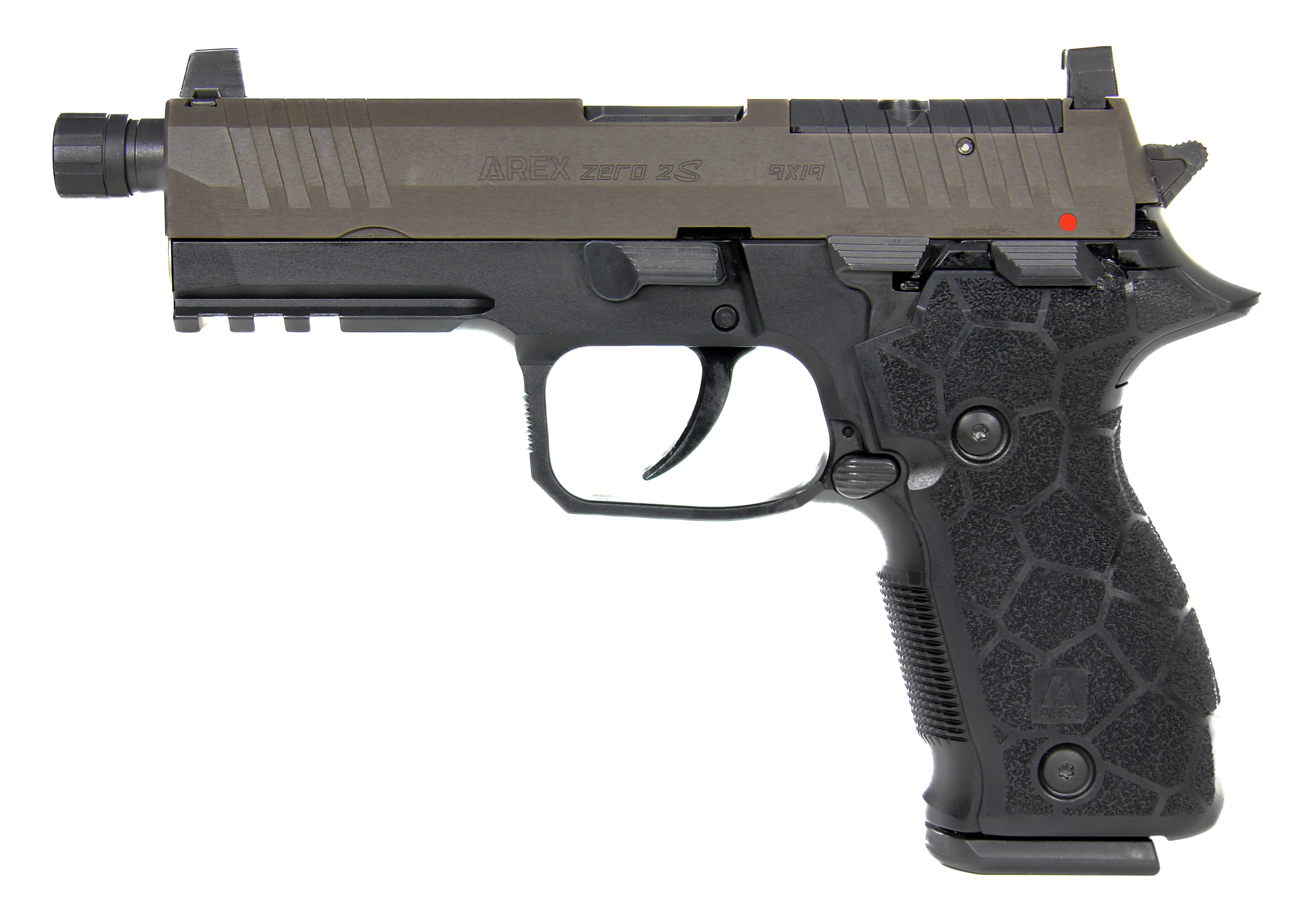 AREX Pistole ZERO 2 S TACTICAL OR, 4.9", FDE/schwarz