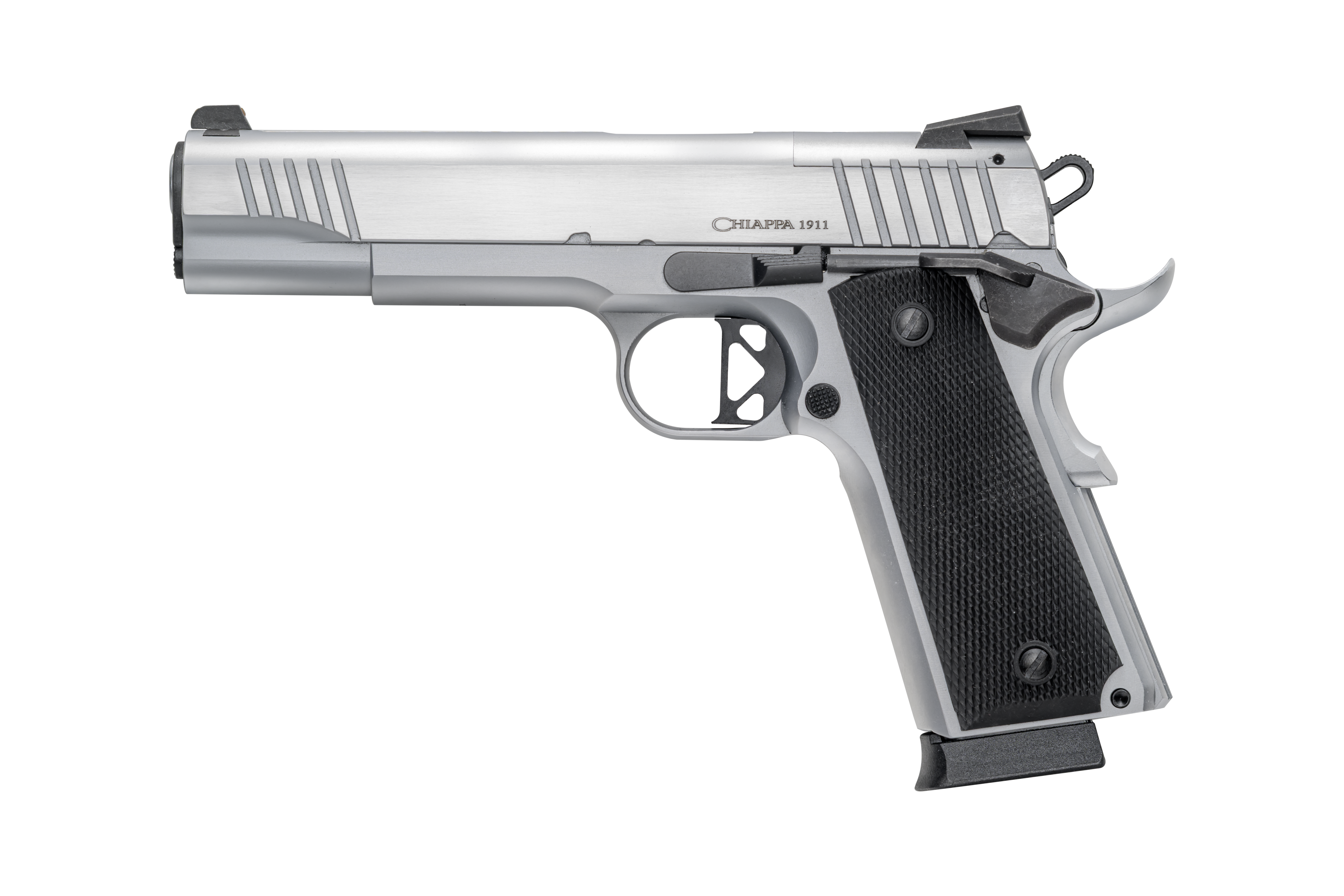 1911 Superior - Chrome - 5'' – 45 ACP - Fiber Optic
