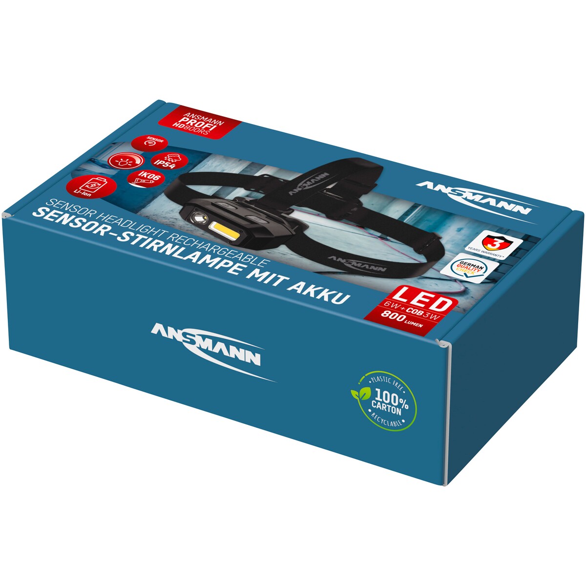 Stirnlampe Profi-HD800RS-3.7