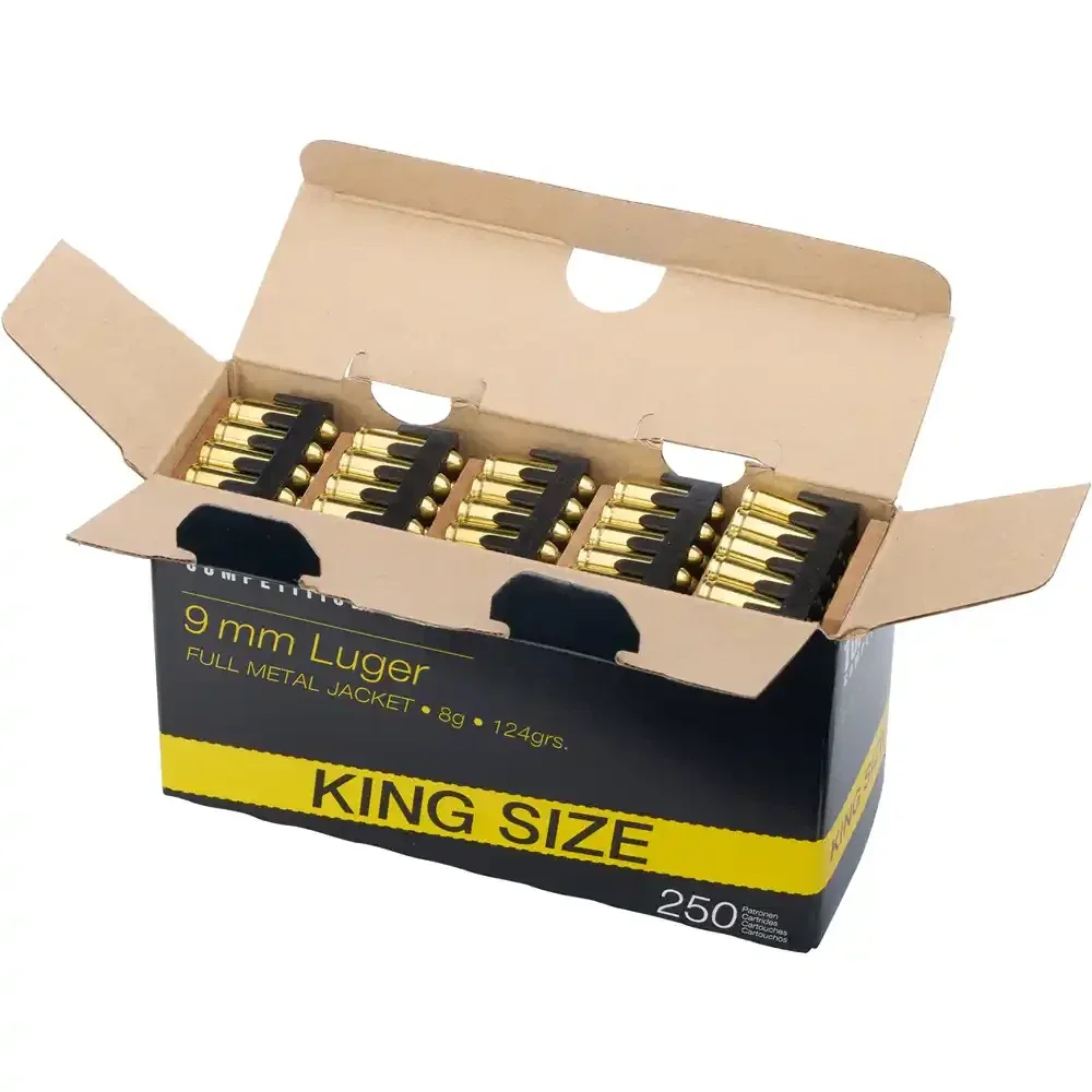 TOPSHOT Competition 9 mm Luger FMJ 8,0 g/124 gr – 1.000 Schuss