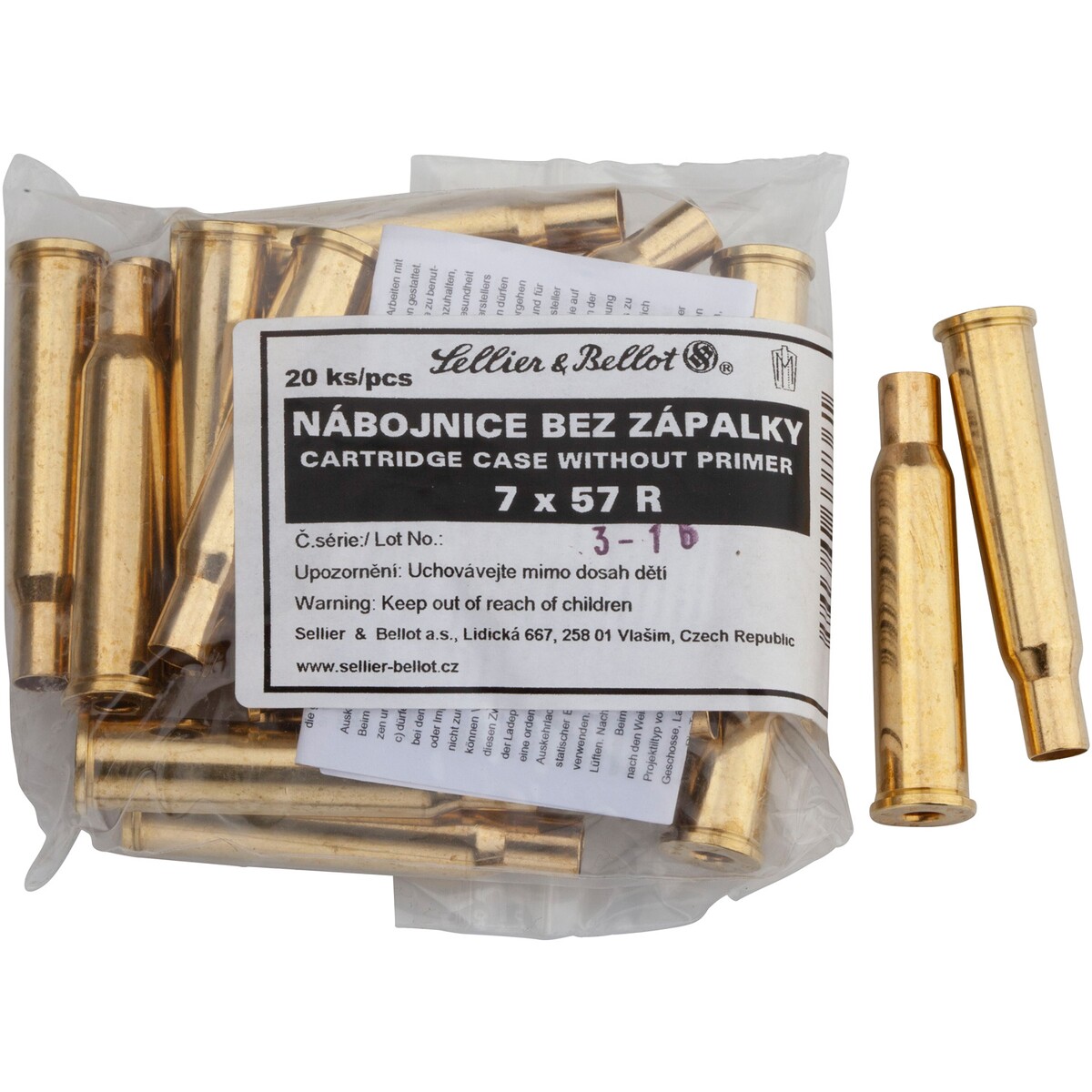 Hülsen 7x57 R – 20 Stück