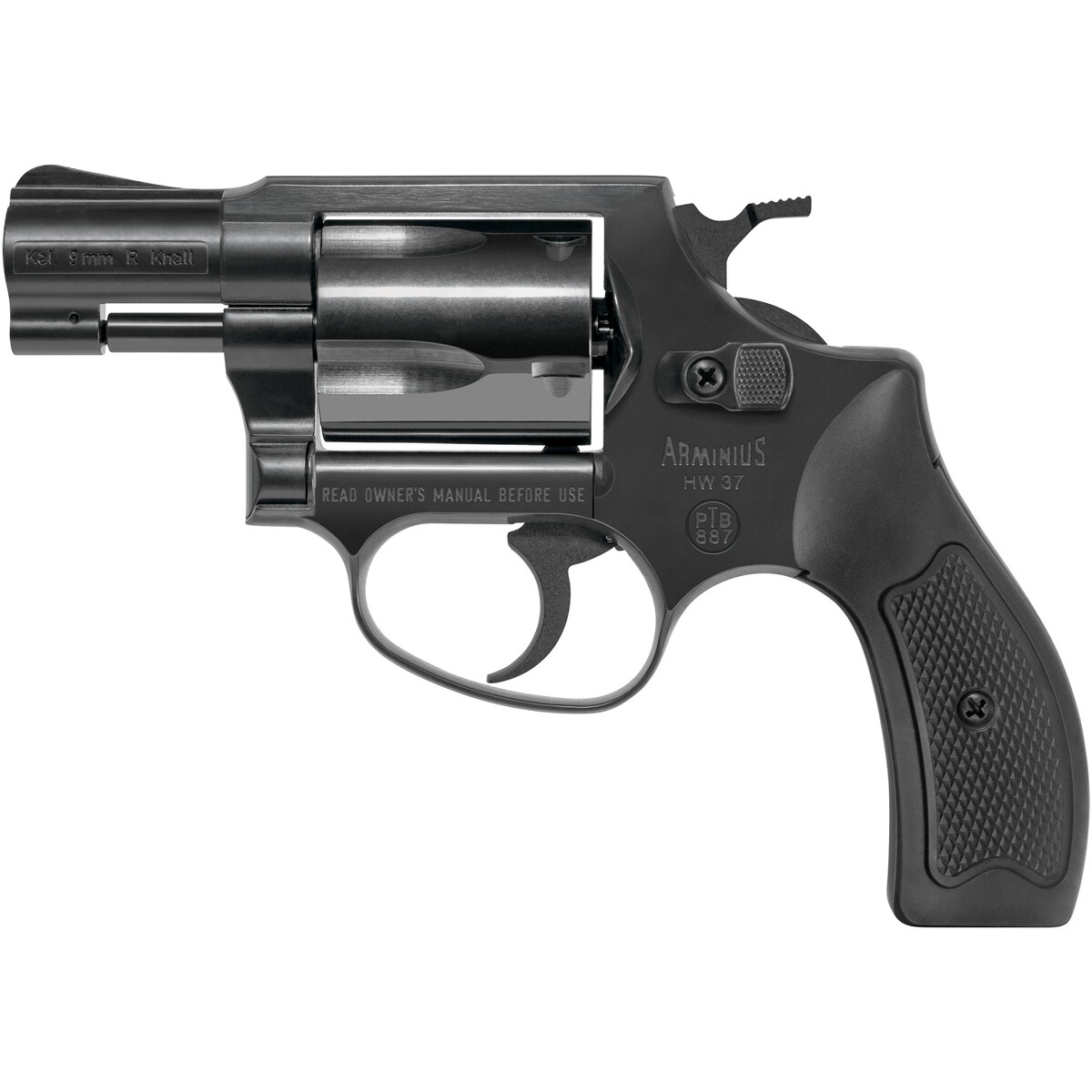 Schreckschuss Revolver Arminius HW 37 – Synthetik-Griffschalen