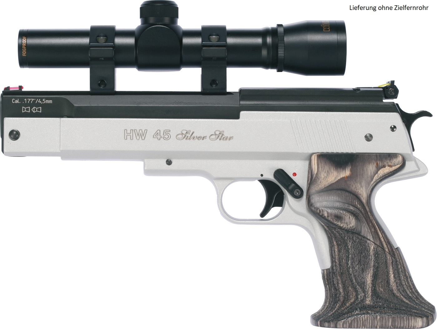 HW-LP 45 Silver Star (5,5mm/ Fiber-Optik/ Federkolben/ Schichtholz)