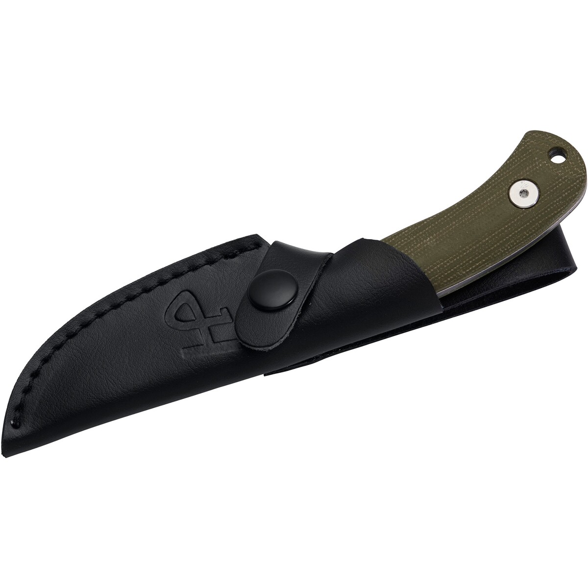 Gürtelmesser D2 grün Micarta