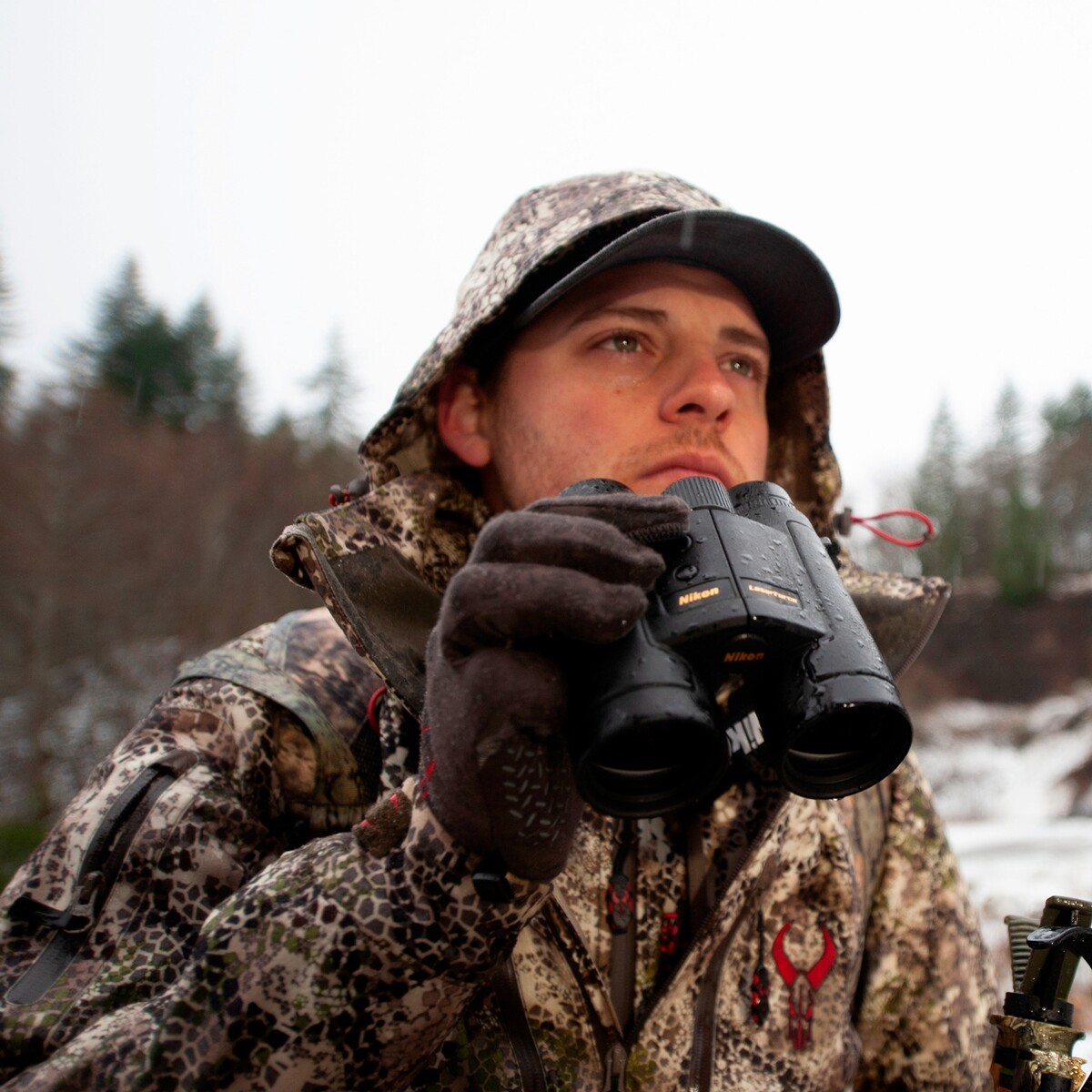 Fernglas mit Entfernungsmesser Laserforce 10x42