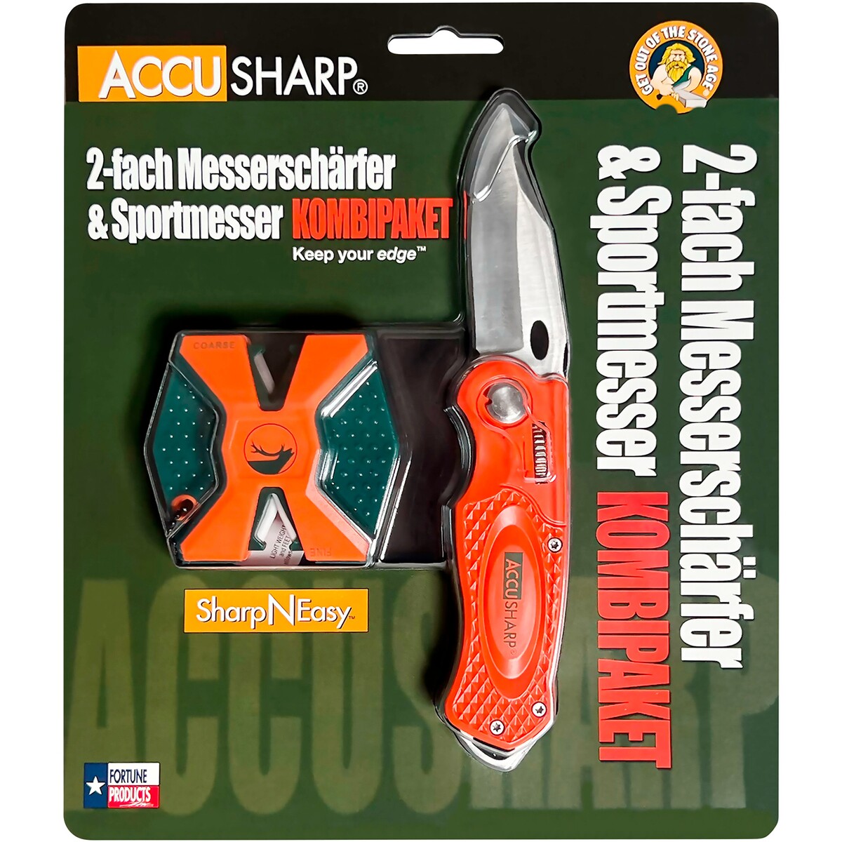Messerschärfer SharpNEasy 2 Step + Sportmesser – Frankonia Edition