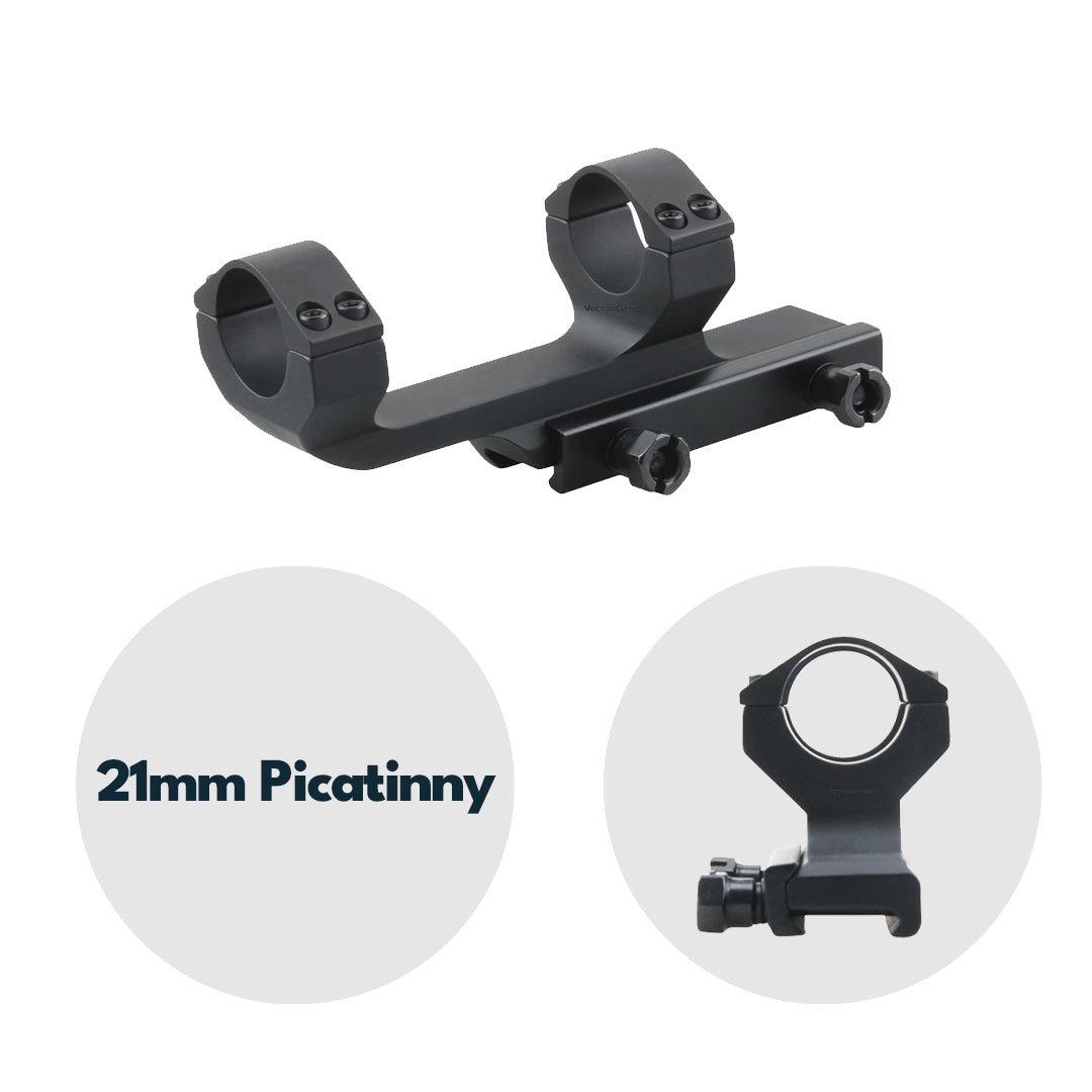 Vector Optics SCTM-63 Blockmontage für 25,4mm Tubus, 21mm Picatinny/Weaverl, h=38mm