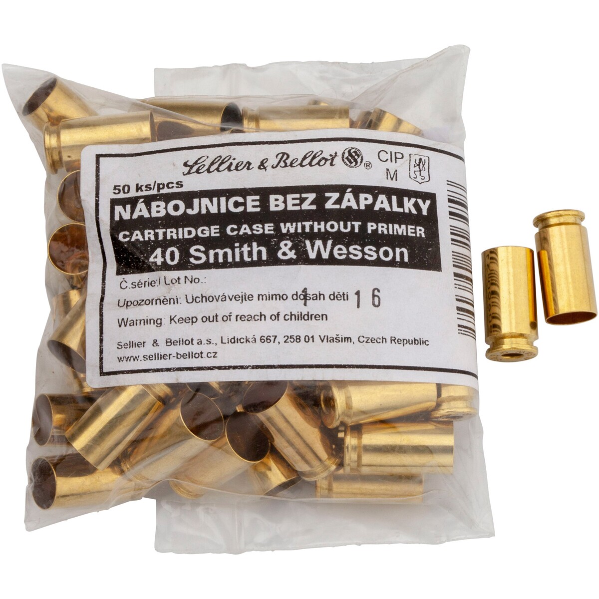 Hülsen .40 S&W – 50 Stück