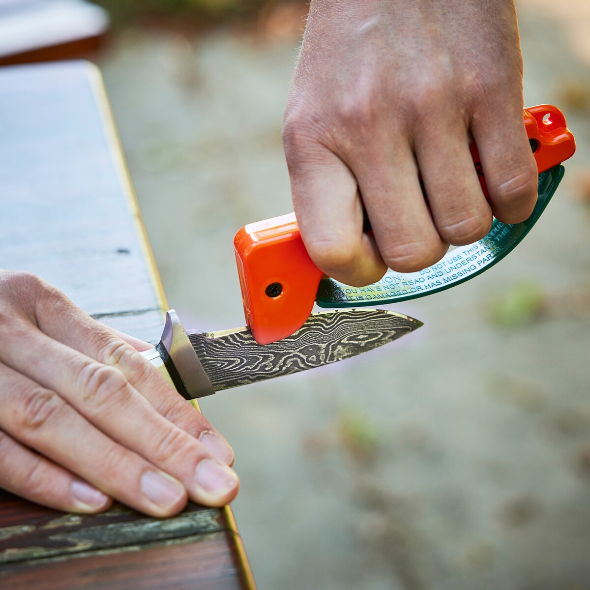Messer- und Werkzeugschärfer – Orange