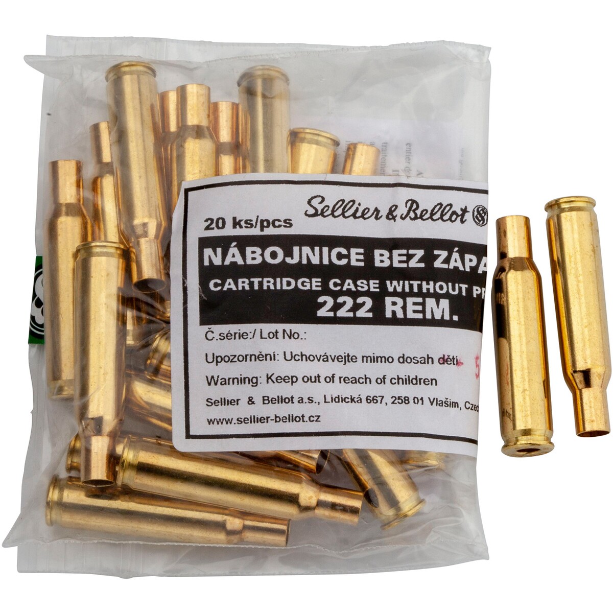 Hülsen .222 Remington – 20 Stück