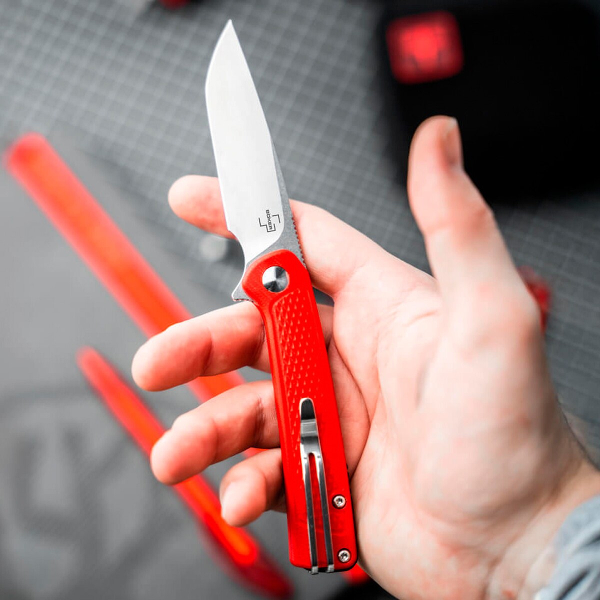 Klappmesser Fire Ant Red