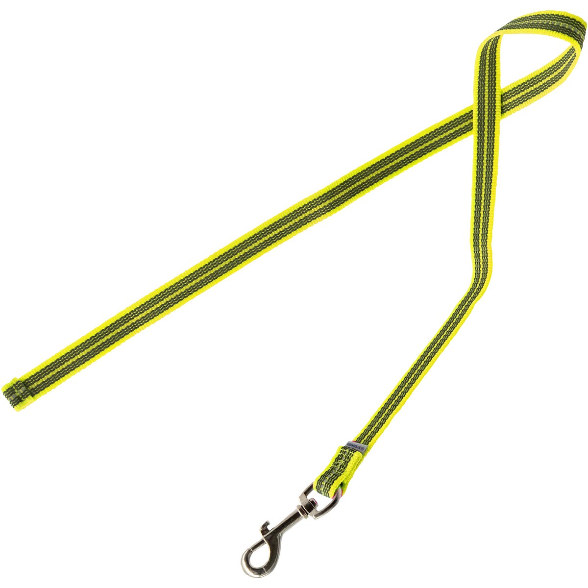 Hundeleine gummiert ohne Handschlaufe – Signalgelb – Länge 3 m
