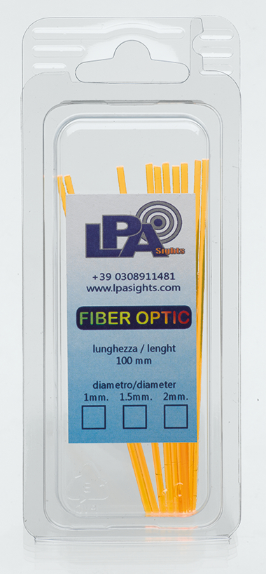 "Fiber Optic"-Stäbe, Set á 10 Stck. (gelb, Ø = 1,0 mm)