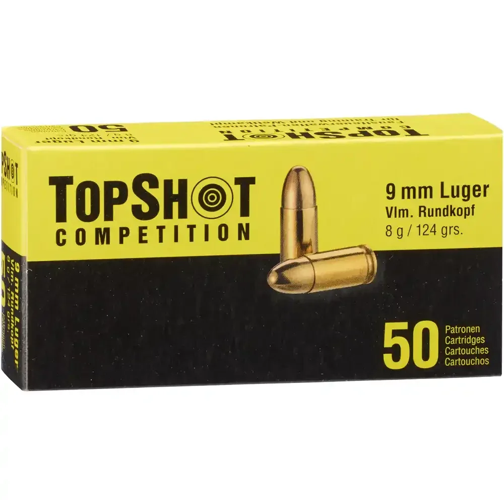 TOPSHOT Competition 9 mm Luger VM 8,0 g/124 gr – 50 Schuss