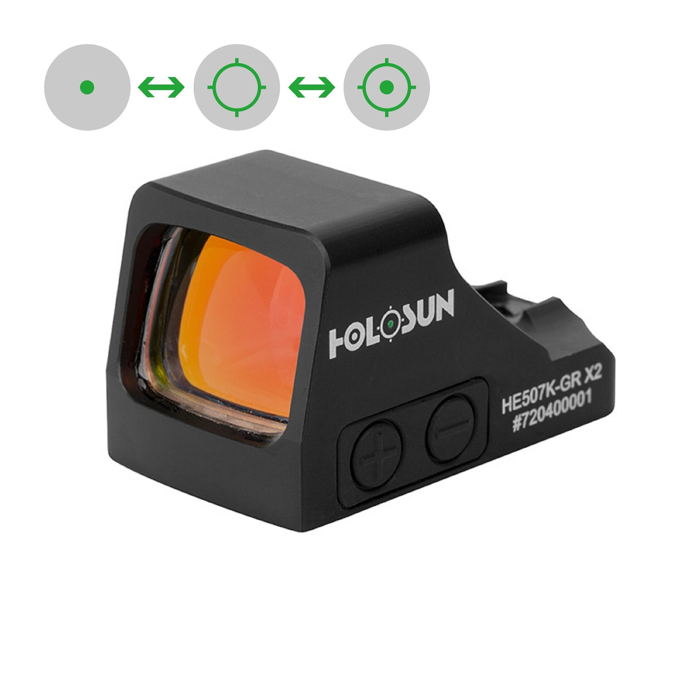 Holosun HE507K-GR-X2 Offenes Reflex Grünpunktvisier