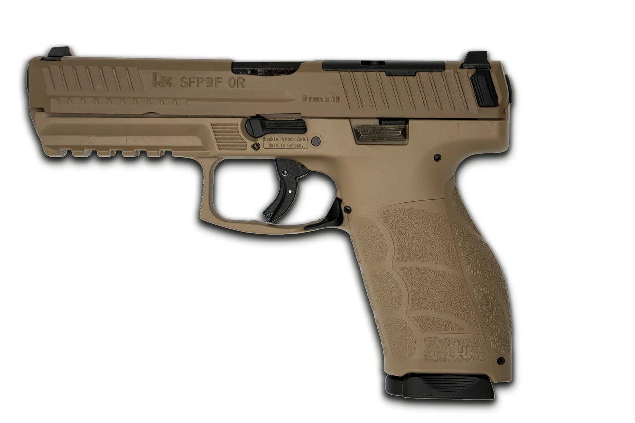 HK-Pistole SFP9F OR A1, SPECIAL EDITION - FDE (9mm, 2x 17-Schuss-Mag.)