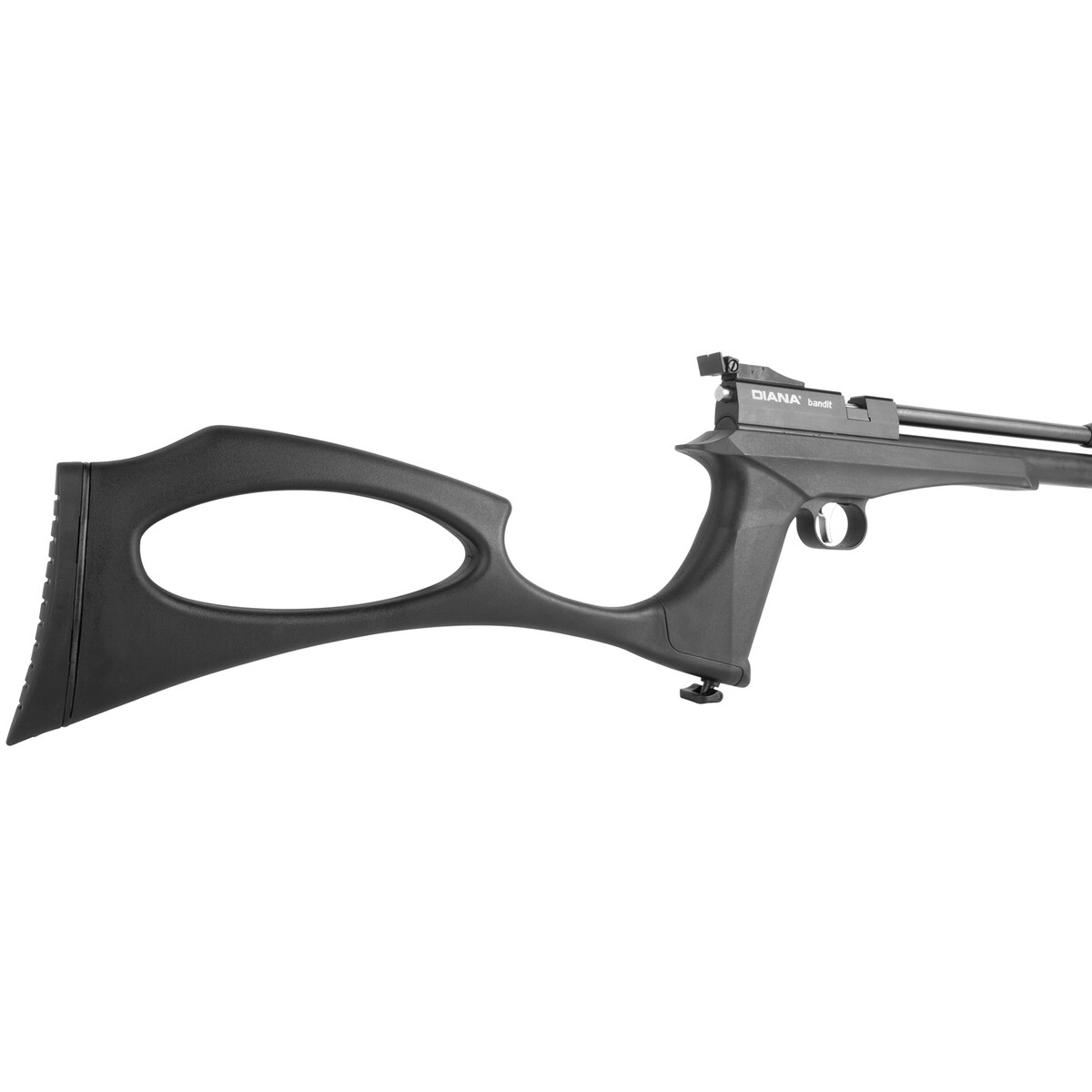 Luftpistole Bandit Black Pressluft – Kaliber 4,5 mm – Magazinkapazität 9 Schuss, Energie max. 130 m/s