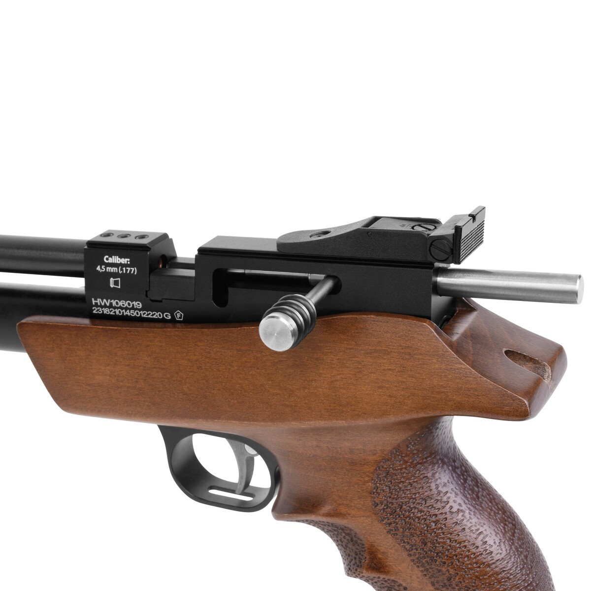 Luftpistole Bandit Gen II Pressluft – Kaliber 4,5 mm – Magazinkapazität 9 Schuss, Energie max. 130 m/s