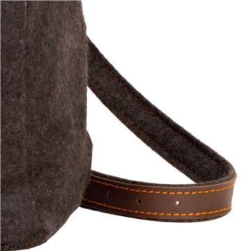 AKAH Wanderrucksack LODEN mit Büffel-Leder
